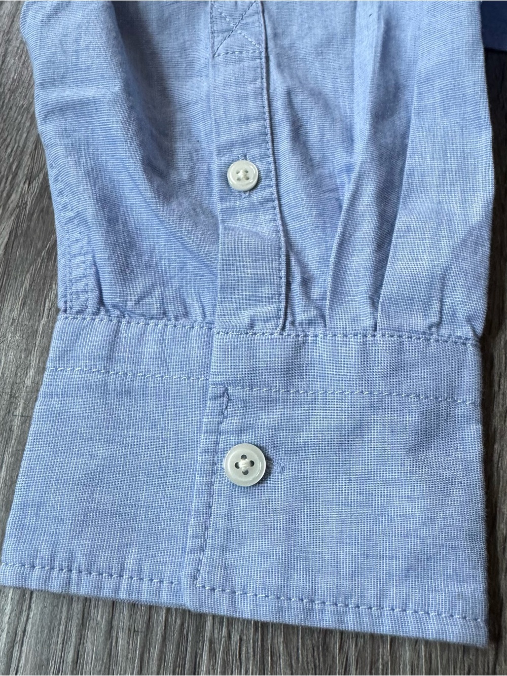 J.Crew Étienne Cropped Button-Up Shirt Cotton Poplin Blue Size Large NWOT - Picture 11 of 11